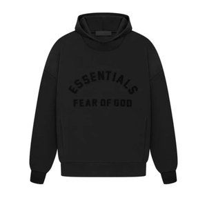 Fear of God Essentials Hoodie Jet Black